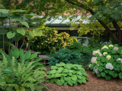 Les variétés de plantes parfaites pour un jardin ombragé et luxuriant